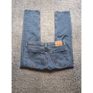 Levis 505 Jeans Men 36x30 Blue Distressed Normcore Straight Leg Rocker Chore